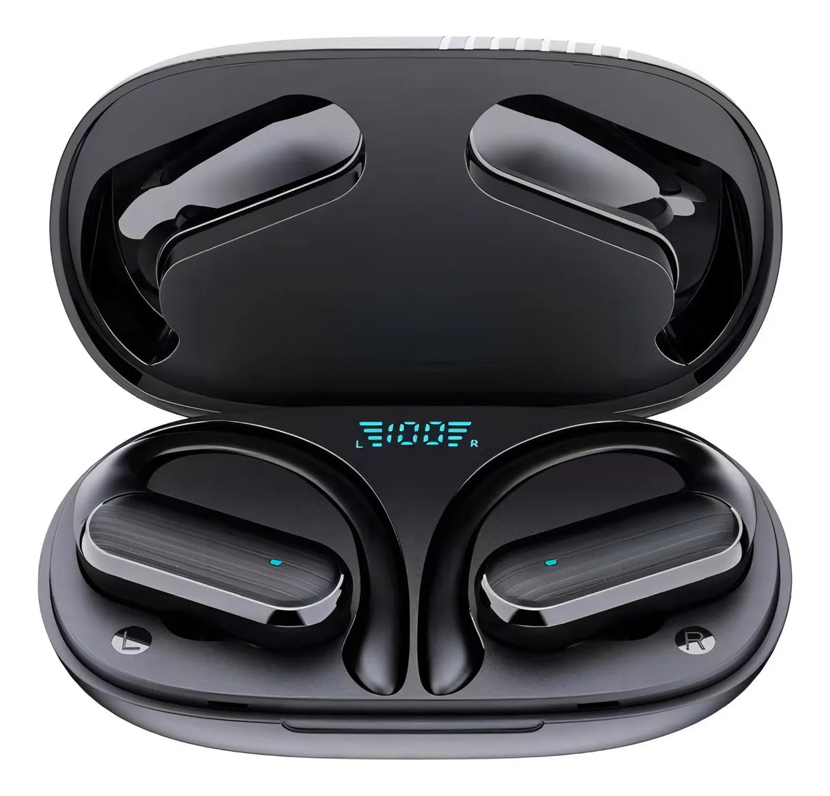 Auricular in-ear gamer inalámbrico A520 negro con luz LED