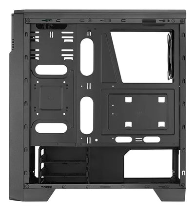 Gabinete Chasis Gamer Aerocool Ore Saturn 4 Ventiladores Color Negro