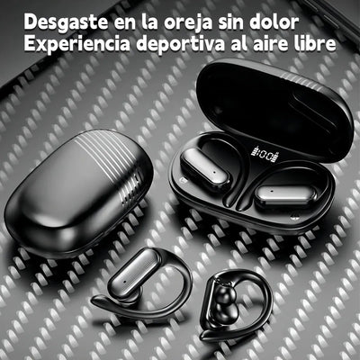 Auricular in-ear gamer inalámbrico A520 negro con luz LED
