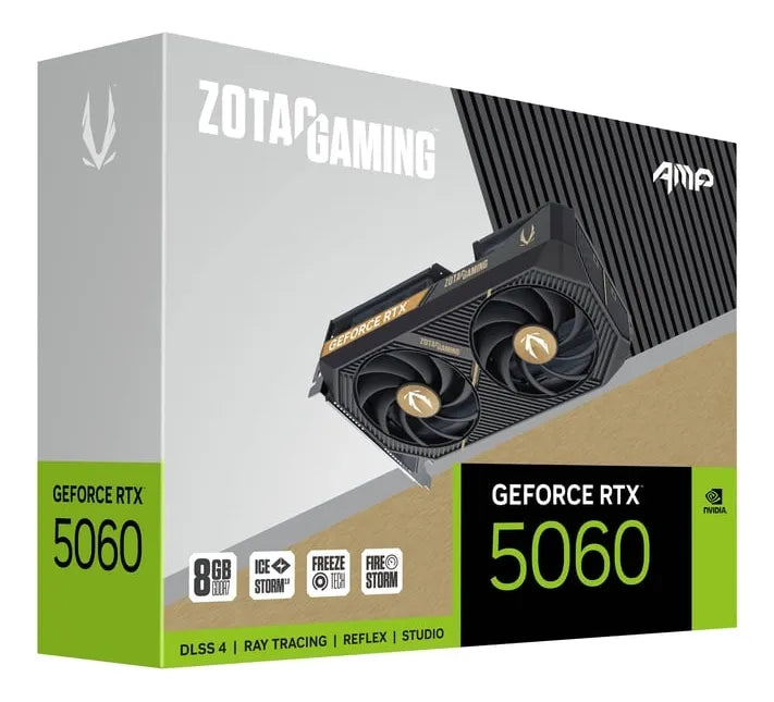 Tarjeta De Video Zotac Gaming Geforce Rtx 5060 Amp 8gb Oc