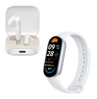 Combo Xiaomi: Smartwatch Smart Band 9 + Buds 6 Active Blanco Sport