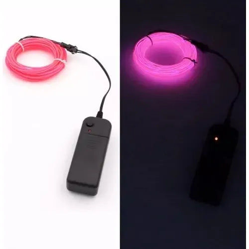 Cable Cordon Luz Led Neón 3mt Luminoso Decoración Party Hilo Multicolor
