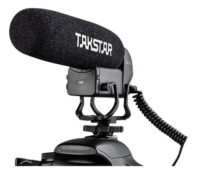 ¡Micrófono Takstar Sgc600 Shotgun Pro para cámara réflex digital Shop! Color: negro