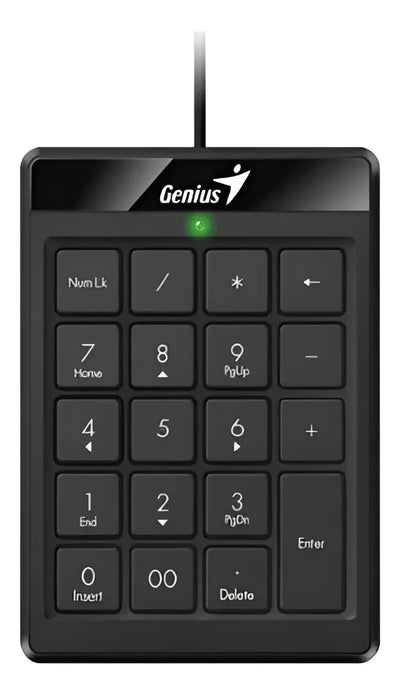 Teclado Genius Numérico Usbn Numpad I120 I 120 I100 Color Del Teclado Negro Idioma Español Latinoamérica