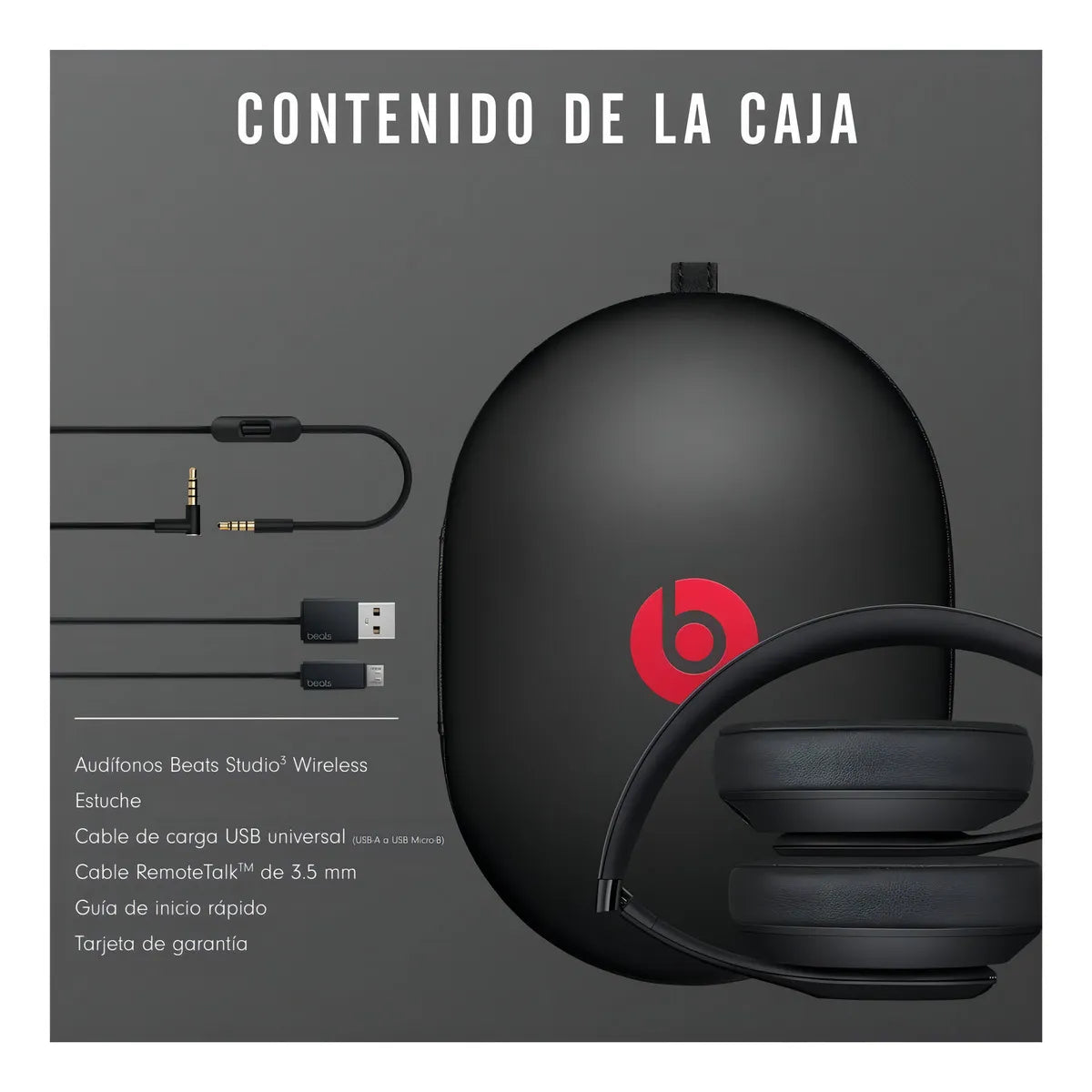 Audífonos Beats Studio³ Wireless - Matte black
