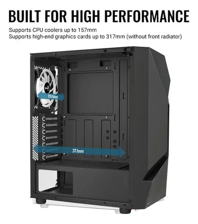 Gabinete Chasis Gamer Aerocool Scape Argb Rgb