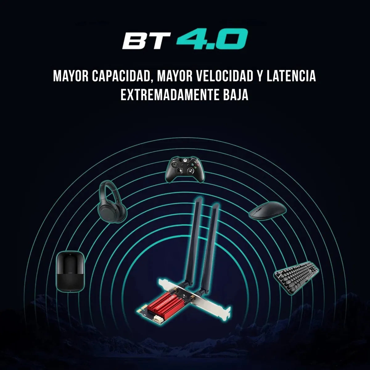 Adaptador Wifi Bluetooth Pc Tarjeta Red Pcie Doble Banda 5g