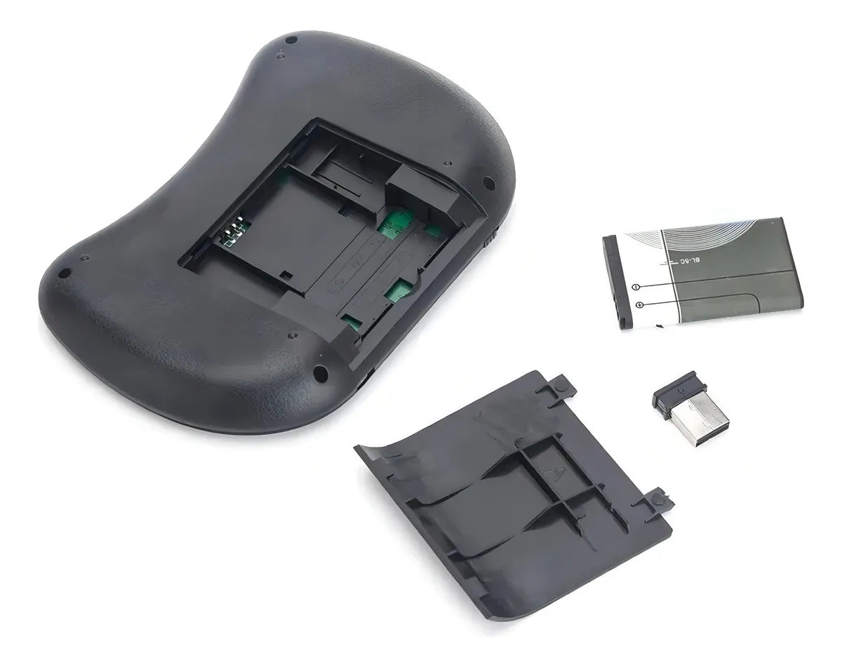 Teclado Airmouse Inalambrico Smart Tv Color del teclado Negro