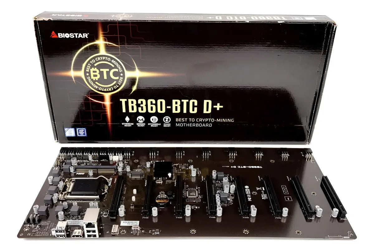 Placa Motherboard Biostar Tb360-btc D+ Lga1151 Criptomonedas Negro