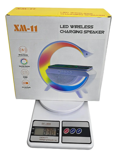 Lámpara de altavoz G Sound Box, cargador de inducción Rgb Bt A, color blanco