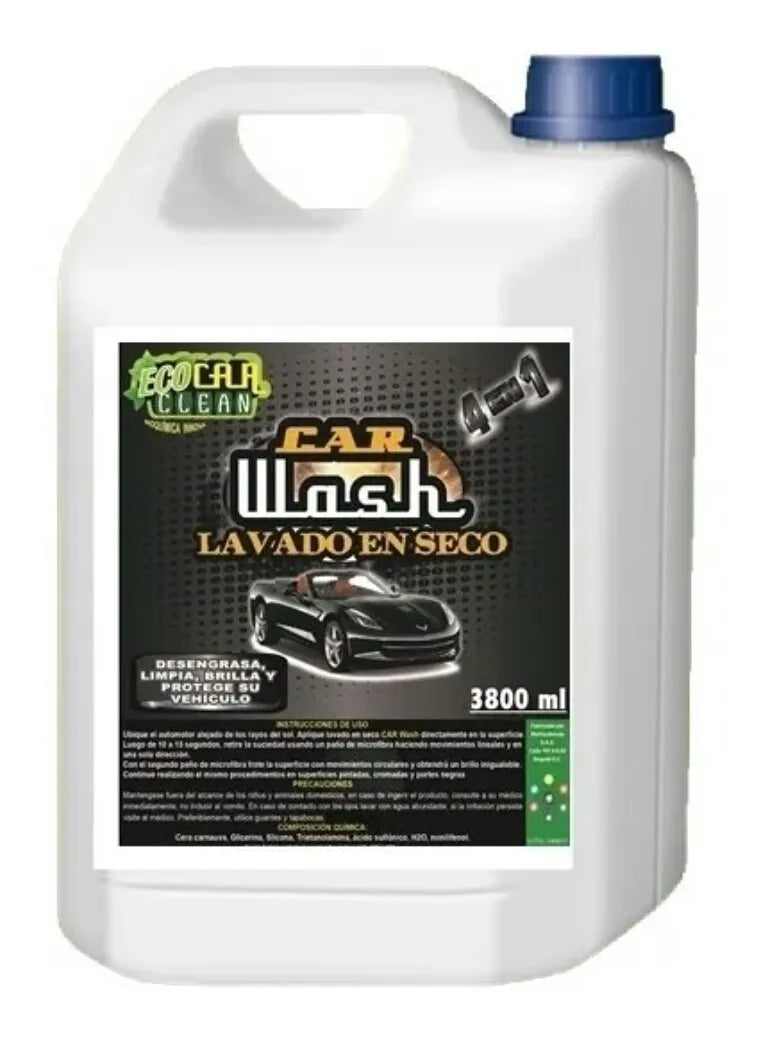 Lavado En Seco Para Carros + Toalla Micro Fibra Y Spray
