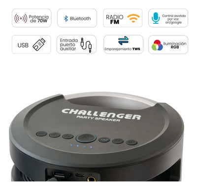Parlante Inalámbrico Challenger - Ref. Sc70 360
