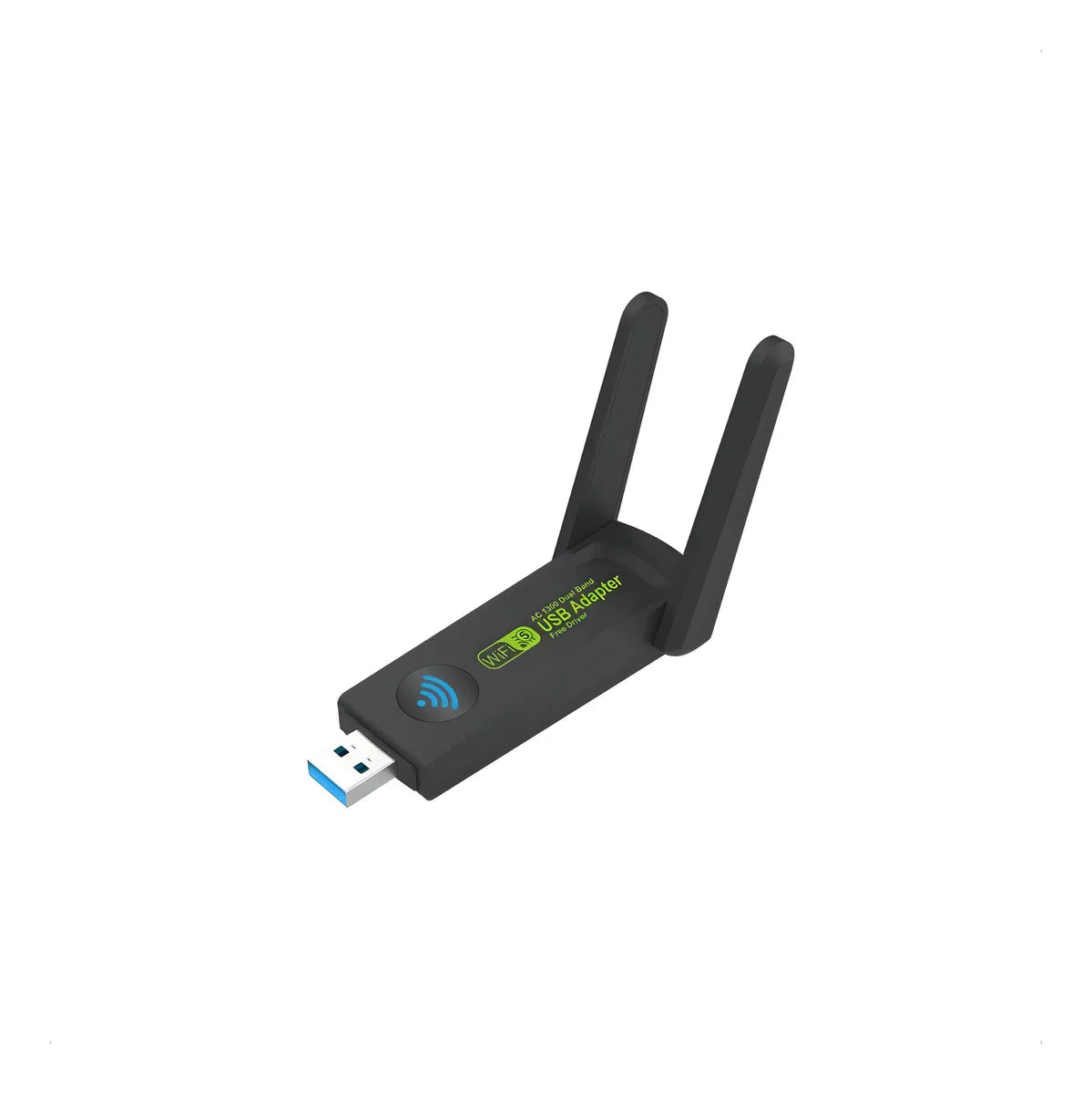 Adaptador Wifi de receptor USB inalámbrico de doble banda de 1300 Mbps