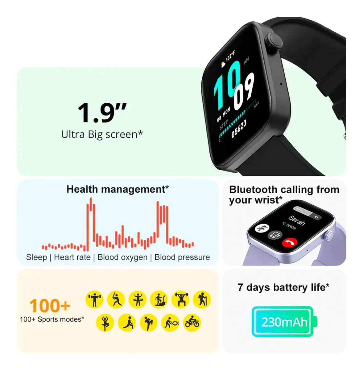 Smartwatch Colmi P71 Negro Ss