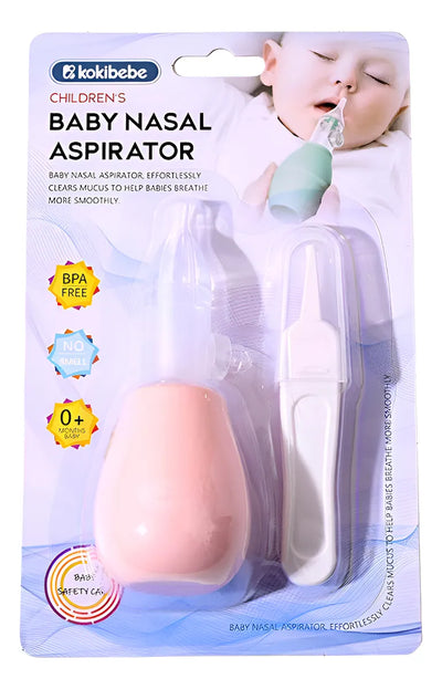 Succionador Nasal + Pinza (unidad) Accesorio Nasal Para Bebe Azul , Rosado