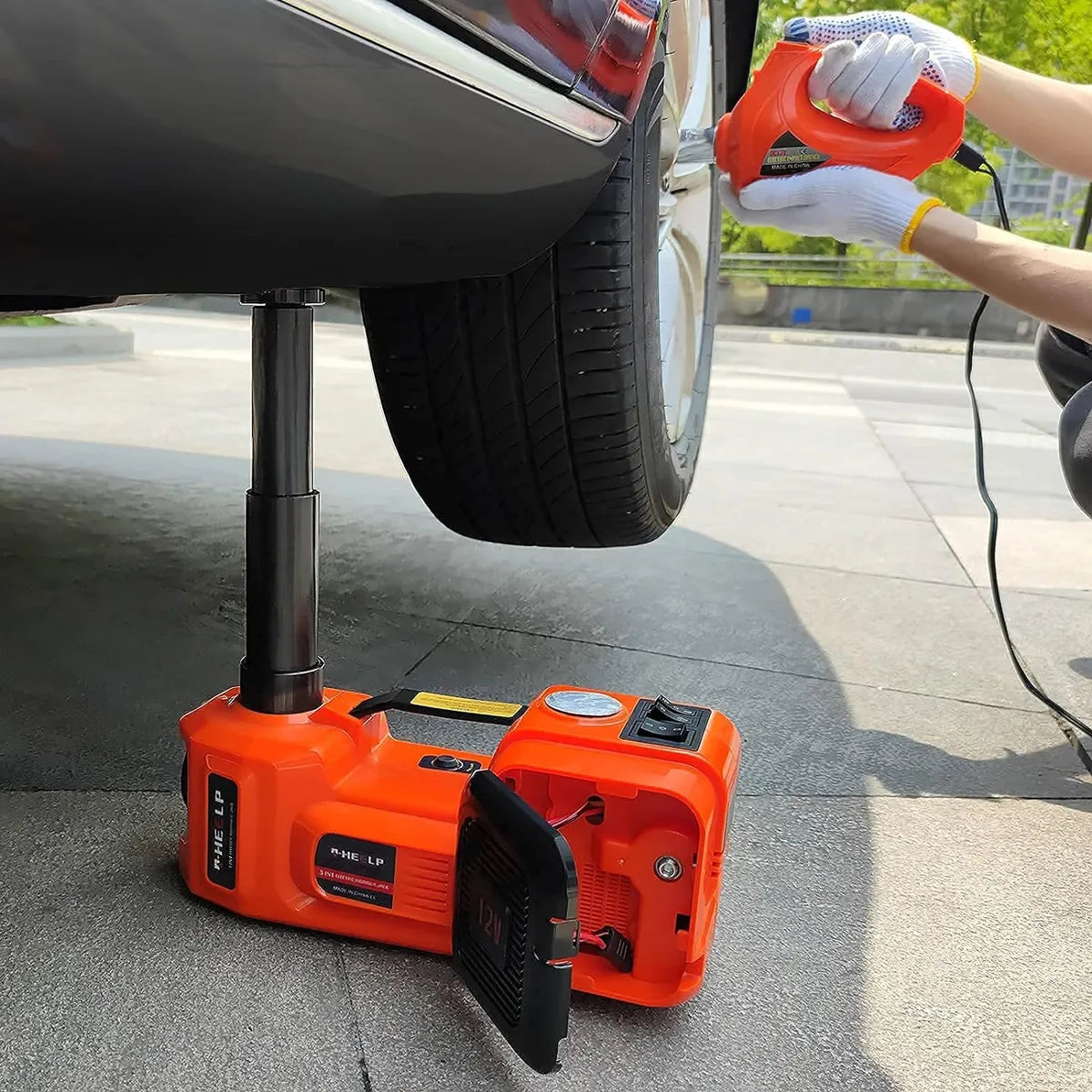 Gato Eléctrico Rápido 5 Toneladas Y Llave De Impacto