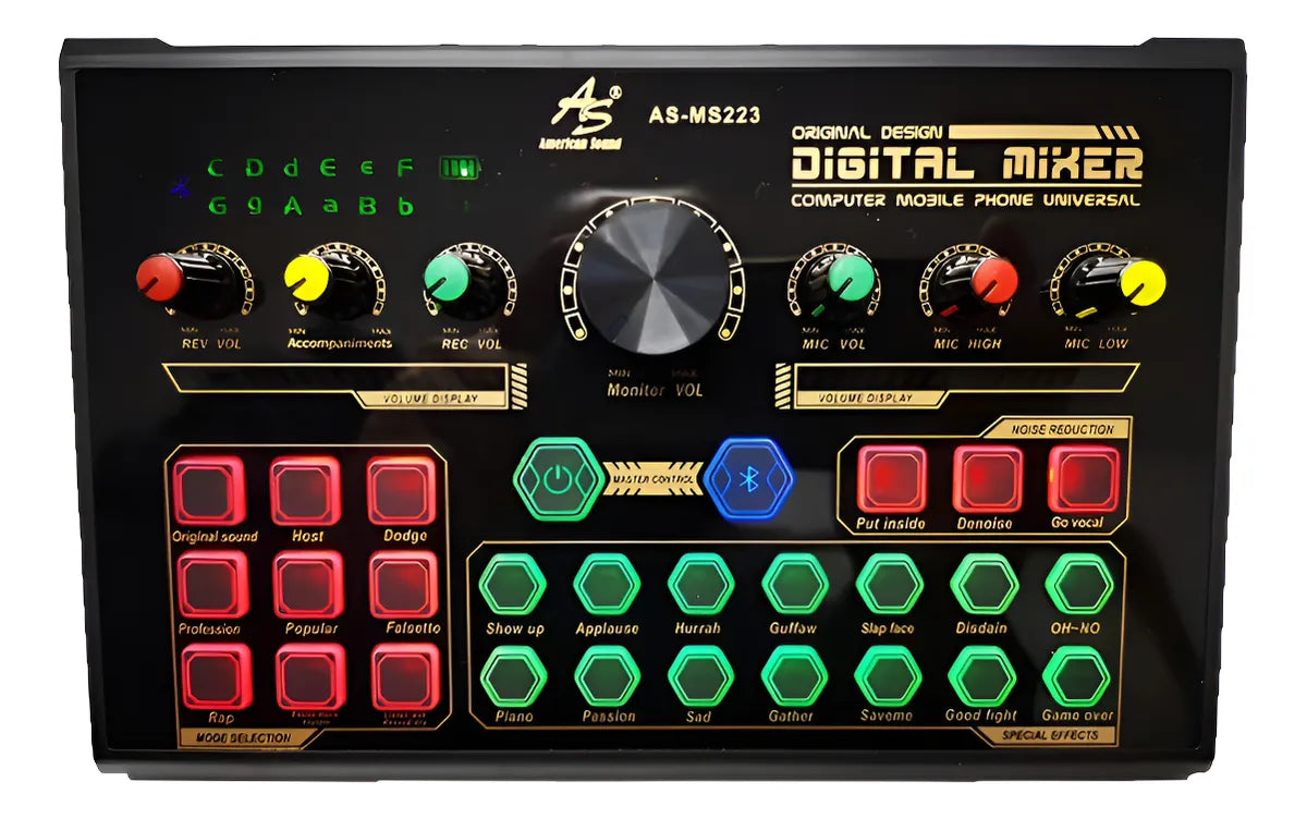 Mezclador Transmision En Vivo American Sound Asms223