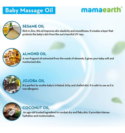 Mamaearth Aceite De Masaje Calmante Para Bebés | Hidrataci.