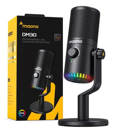 Micrófono Maono DM30 RGB condensador Cardioide Programable