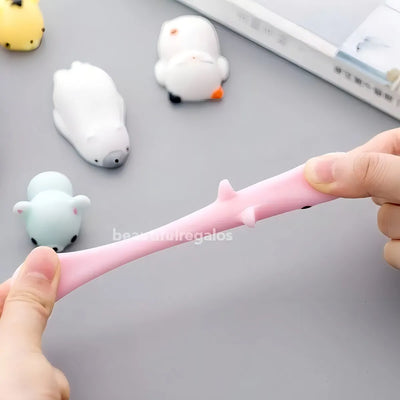 10 Muñequitos Animalitos Mini Anti Stress Ansiedad Squishy