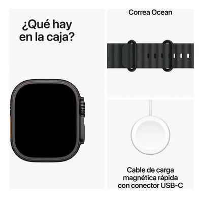 Smartwatch Ultra Display De 1.99 Con Correa De Gel Silicona Negro Negro