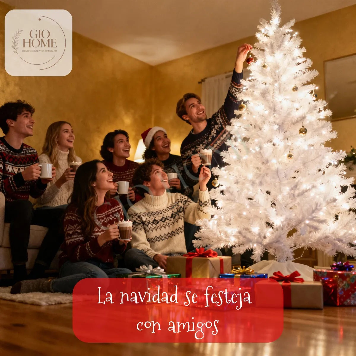 Arbol De Navidad Siberiano 2.00m 358 Puntas Gio Home Pino Navideño Look Natural Base Metalica Artificial Para Decoracion Con Bolas Adornos Extension Cintas Bombillos Botas Campanas Luces Estrella Noel