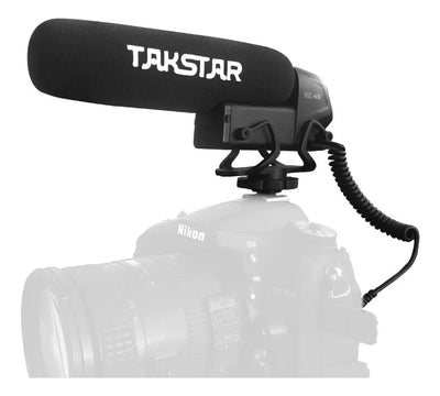 ¡Micrófono Takstar Sgc600 Shotgun Pro para cámara réflex digital Shop! Color: negro