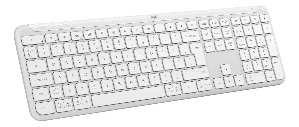 Logitech Signature Slim K950, Teclado Bluetooth / Bolt, Wht Teclado Blanco Idioma Español Latinoamérica
