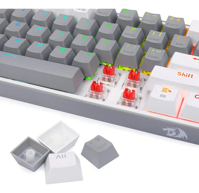 Teclado Bluetooth Redragon Fizz K616 Rgb Gris Blanco Español Idioma Español España
