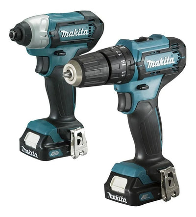 Combo Taladro Percutor + Atornillador Inal 12v Makita Clx228 Azul Petróleo