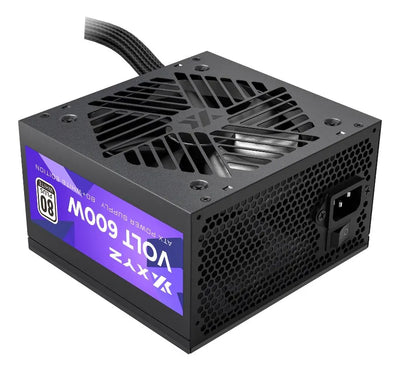 Fuente Poder Xyz Volt 600w Certificada 80+ White Color Negro