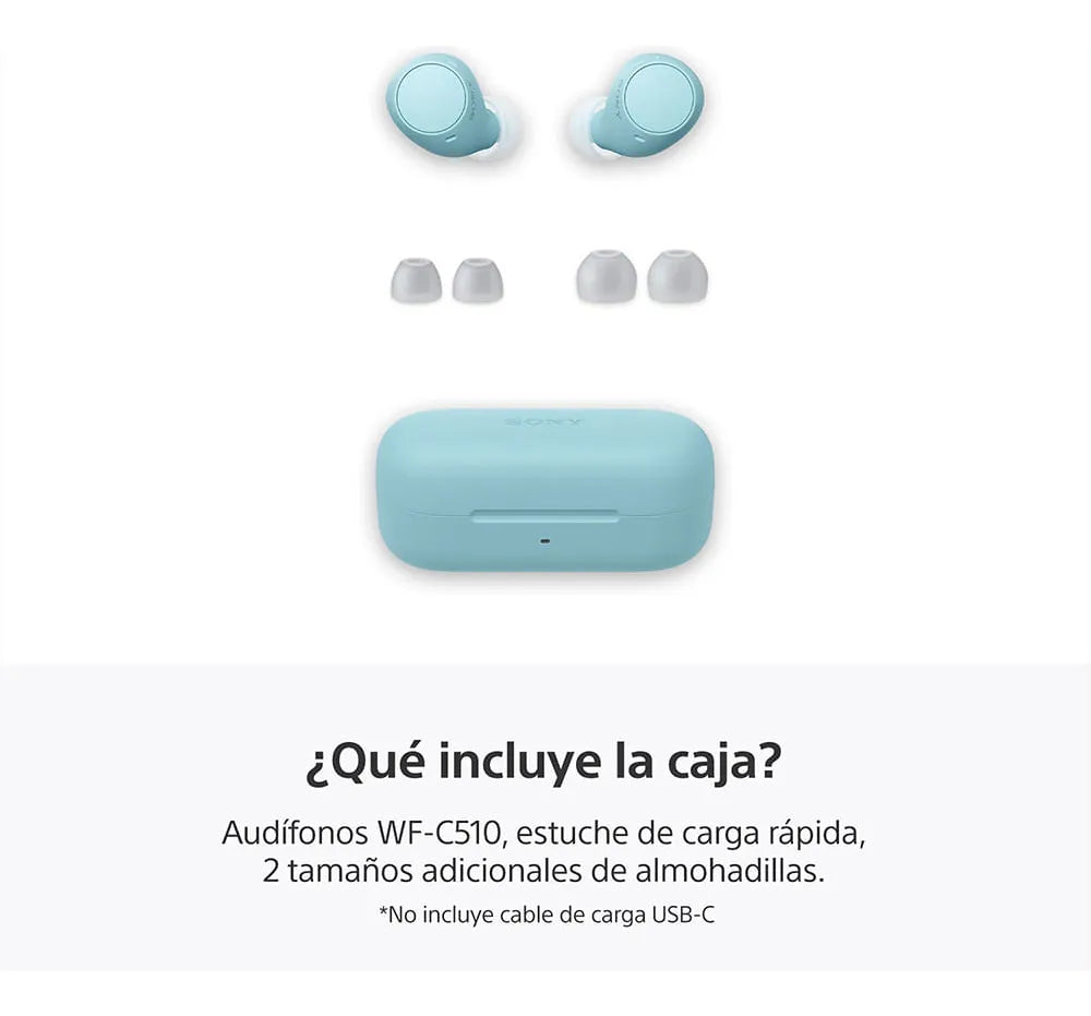 Audifonos Sony Wf-c510 22horas De Duracion Ipx4 Color Azul