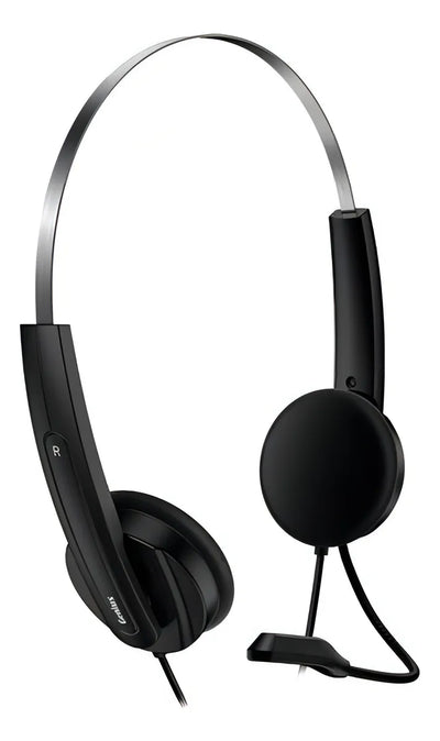 Auriculares Con Micrófono Genius Hs-220u Usb Color Negro