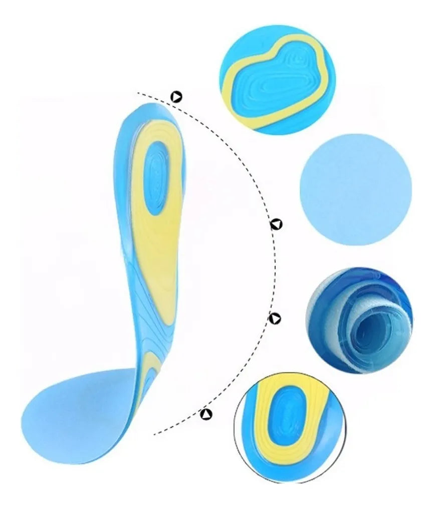 Plantillas De Descanso Silicona Cómodas Gel Activo Mujer