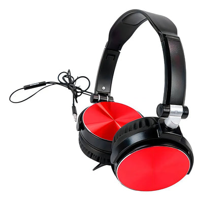 Audifonos Diadema Manos Libres Estereo Aiwa Aw X107r Rojo