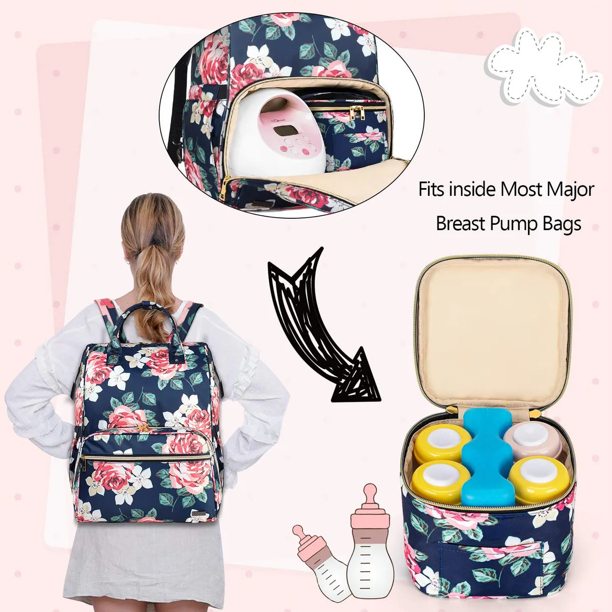 Teamoy Bolsa Enfriadora De Leche Materna, Bolsa Para Biberon