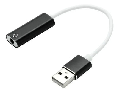 Tarjeta De Sonido De Usb Externa Audio Mic 2 En 1