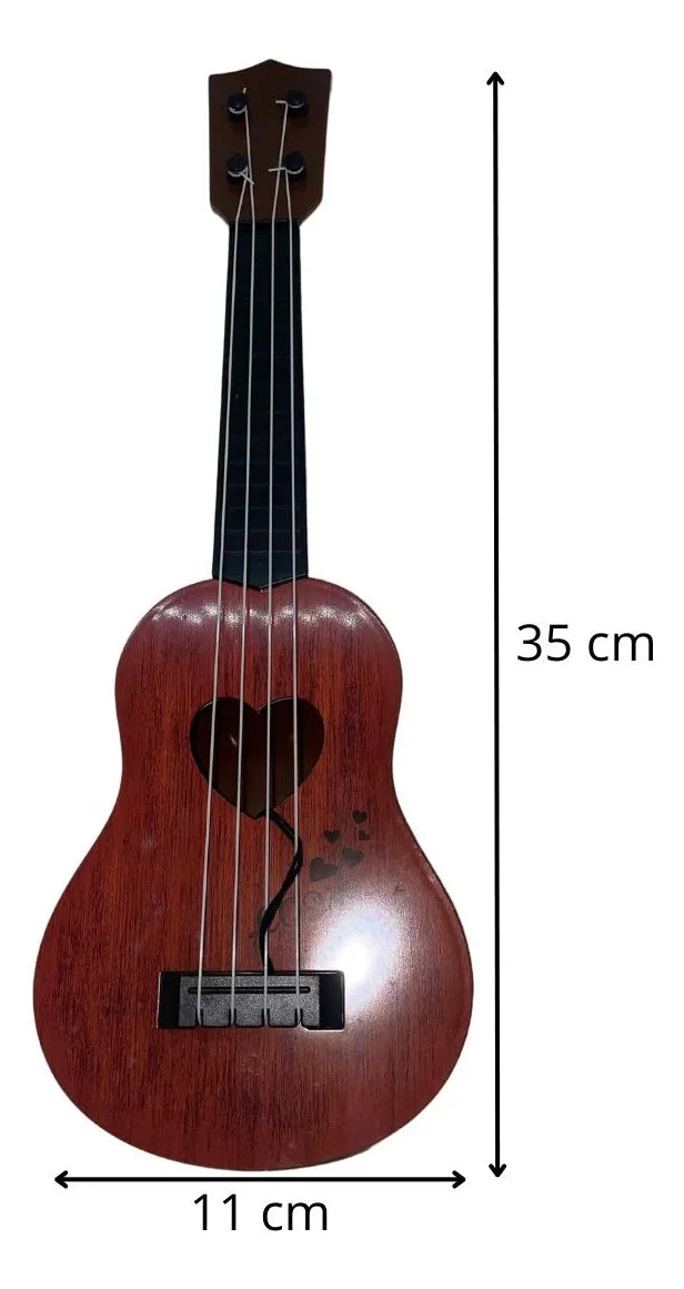 Guitarra Acústica Funcional Para Niños Pequeños Regalo - Marrón