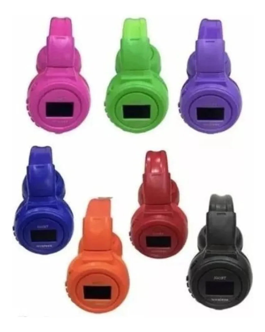 Diadema N65 Bluetooth Diadema Pantalla Micro Sd Radio Fm Color Colores