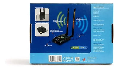 Adaptador Wifi Alfa Awus036ach Usb Ac1200 Dual Band