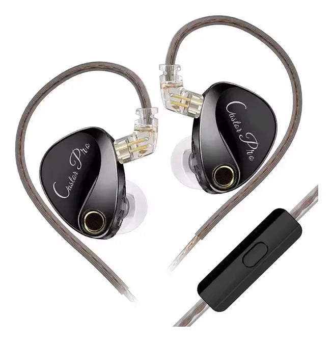 Auriculares in-ear gamer KZ Castor PRO bass version negro