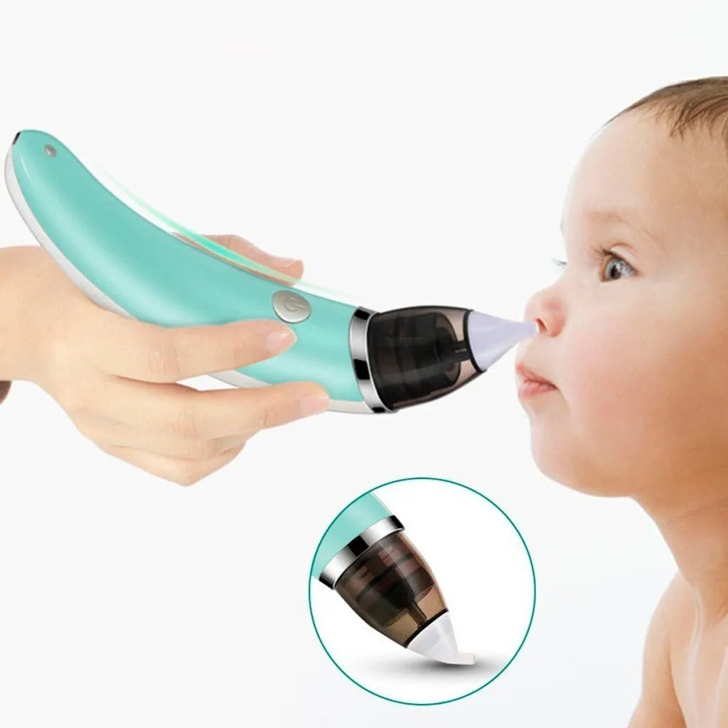 Aspirador Nasal Eléctrico Para Bebés Para Limpieza De Nariz Verde Claro