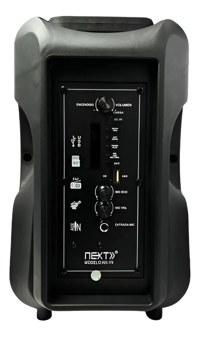 Parlante 8 Bluetooth Fm Entrada Microfono Cabina Next Y9 Color Negro 5vec