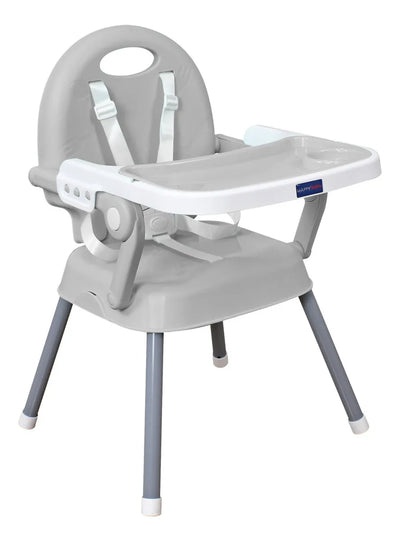 Silla Comedor Bebe 3en1 Happy Baby Azul Cp7000 Color Gris