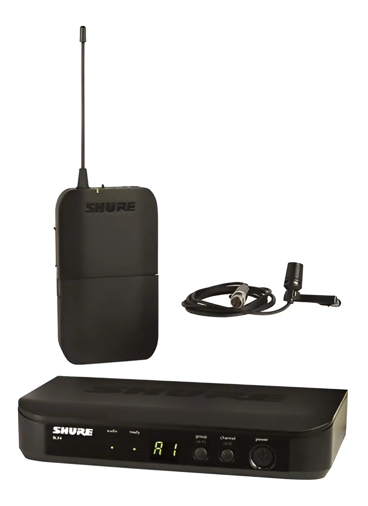 Micrófono Inalámbrico Shure Blx14 / Cvl Solapa Blx14/cvl Color Negro