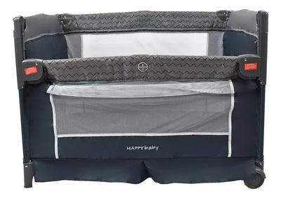 Corral Cuna Colecho Bebé Happy Baby Silver Color Gris oscuro