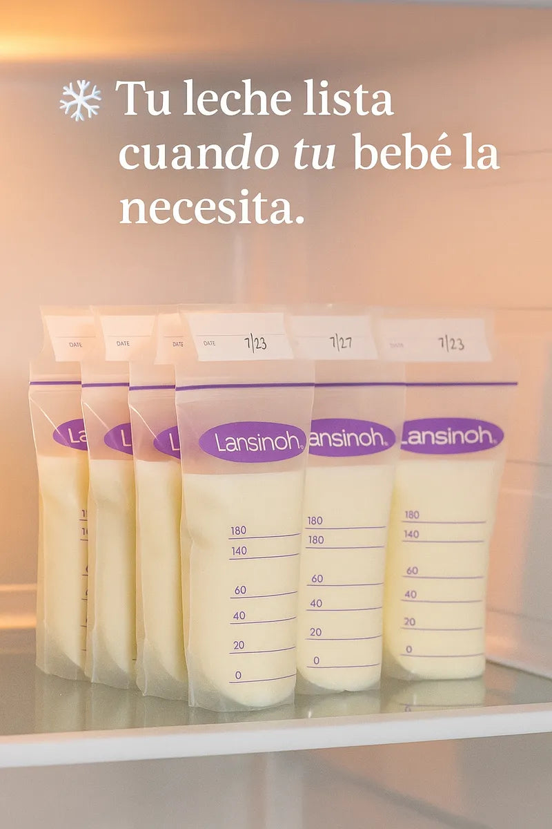 Combo Lactancia Lansinoh Protectores + Bolsas Almacenamiento