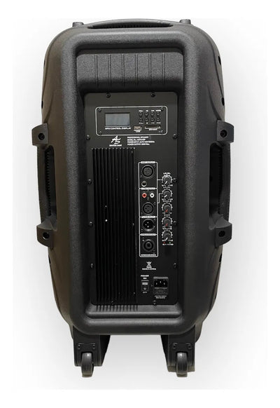 Parlante Activo American Sound 15 + Base Y Mic 8000w Negro