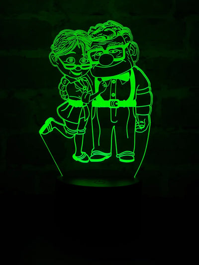 Lámpara De Noche Led Up Carl Y Ellie Decoración Regalo Negro