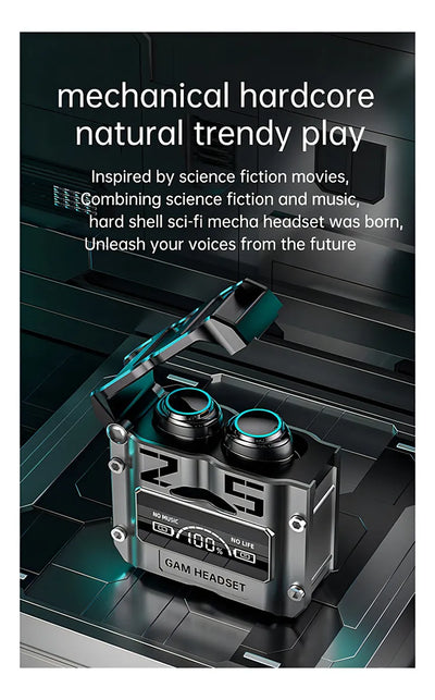 Auriculares Inalámbricos Bluetooth M25 Auriculares Con Reduc Color Negro